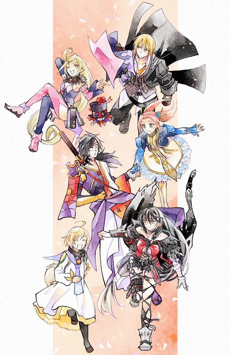 enoki_kino's tweet photo. Bオールキャラ本の表紙絵できました！ https://t.co/9t9hueiUG4