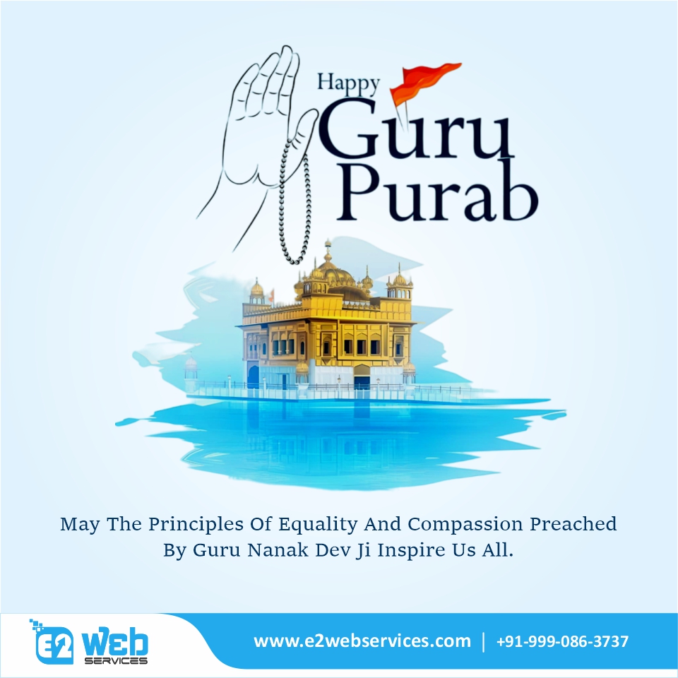 🙌 “Happy Gurpurab to everyone! May the principles of equality and compassion preached by Guru Nanak Dev Ji inspire us all 

#gurunanak #gurupurab #gurunanakdevji #HappyGuruNanakJayanti #waheguru #satnamwaheguru #e2web