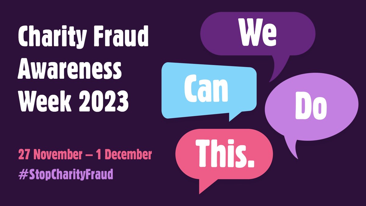 Caf's tweet photo. Did you know that 69% of charities affected by fraud in 2022 suffered financial losses?

Imagine the impact that stolen charity funds could have made in helping people in need.

#CharityFraudAwarenessWeek
(1/3) https://t.co/5NDvDL7oQ1