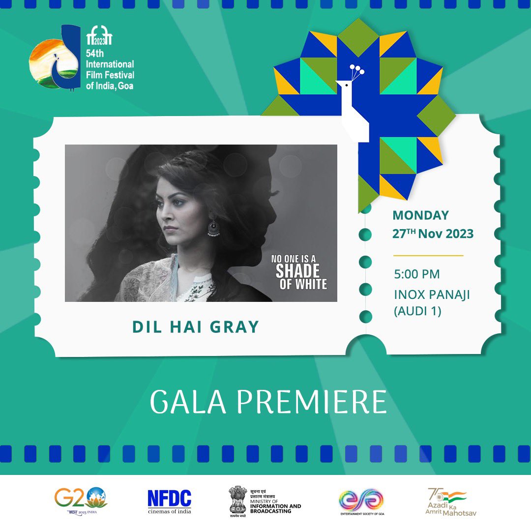 esg_goa's tweet photo. An evening of glamour and emotion awaits! Join us at Inox Panjim at 5:00 PM for the grand premiere of Urvashi Rautela's 'Dil Hai Gray.'
Be prepared for a cinematic spectacle that will tug at your heartstrings. See you there! ❤️🎥
#IFFI #IFFI54 #IFFIGOA #ESGGOA #GalaPremiere https://t.co/LdvCqnD21B
