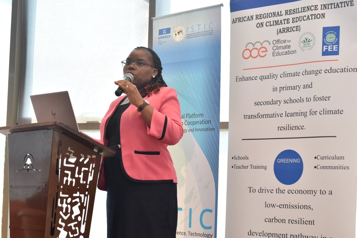 koeeorg's tweet image. Dr. Catherine Mbasi
Deputy Director, Environmental Education and Awareness addressing participants on NEMA's Perspective on Climate Change
@NemaKenya 
#ccekenya #koee #oce #istic