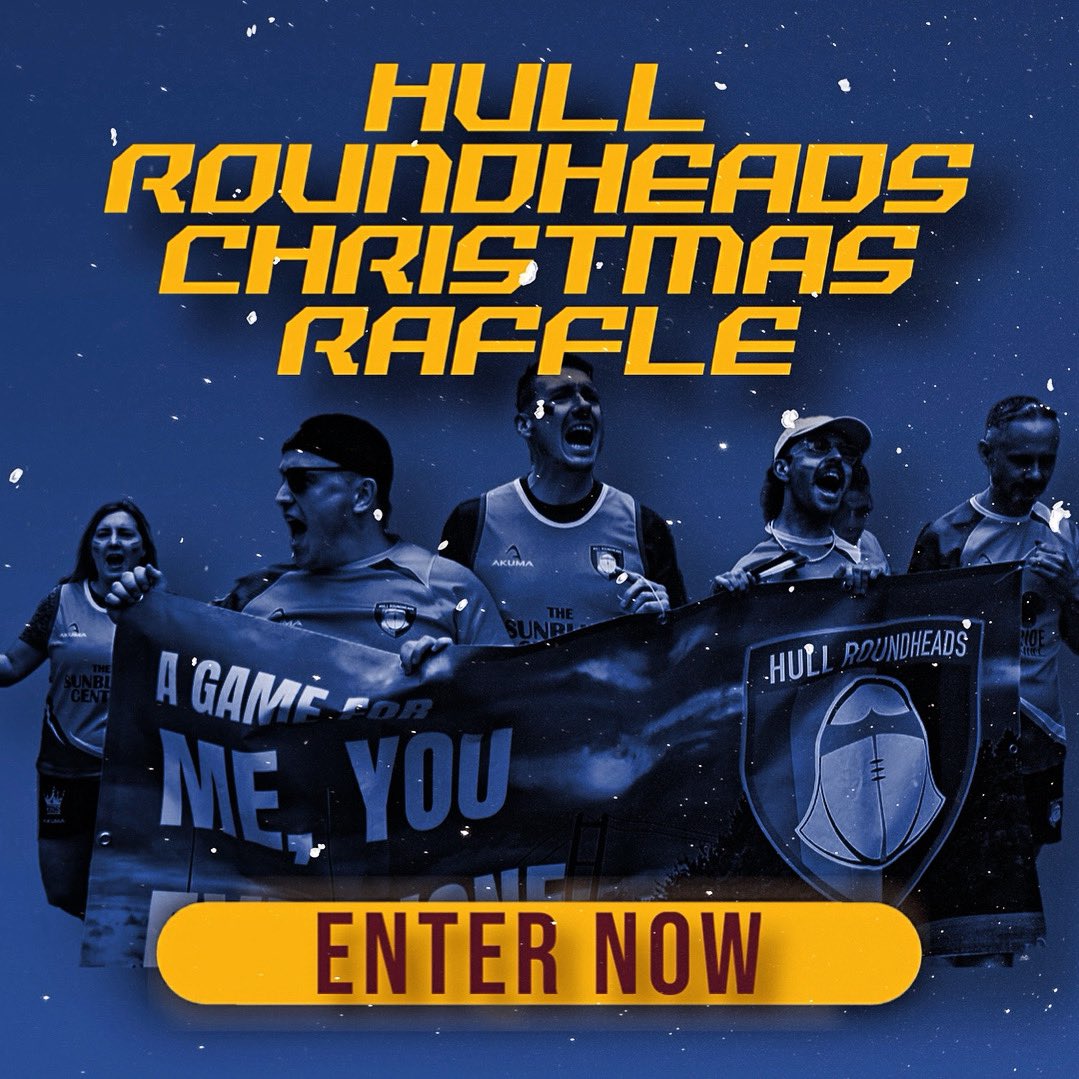 Hull Roundheads Christmas Raffle is still open! 

How to Enter: Link in our bio.
(Participants must be 18 or older.)