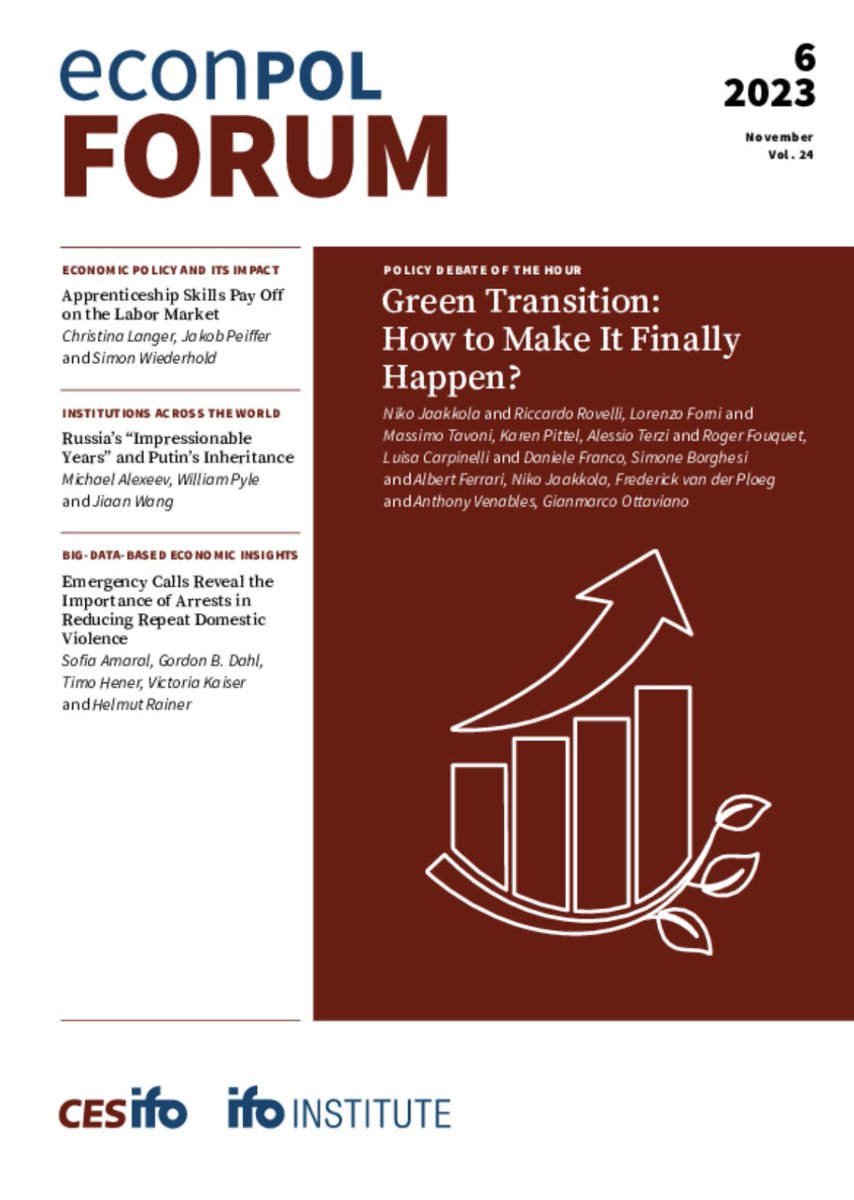 Out now: Big-data-based economic insights on the importance of arrests in domestic violence cases #CESifo #EconPolForum 

cesifo.org/de/publikation…