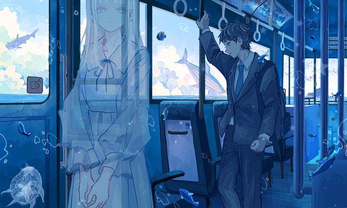 「black pants train interior」 illustration images(Latest)