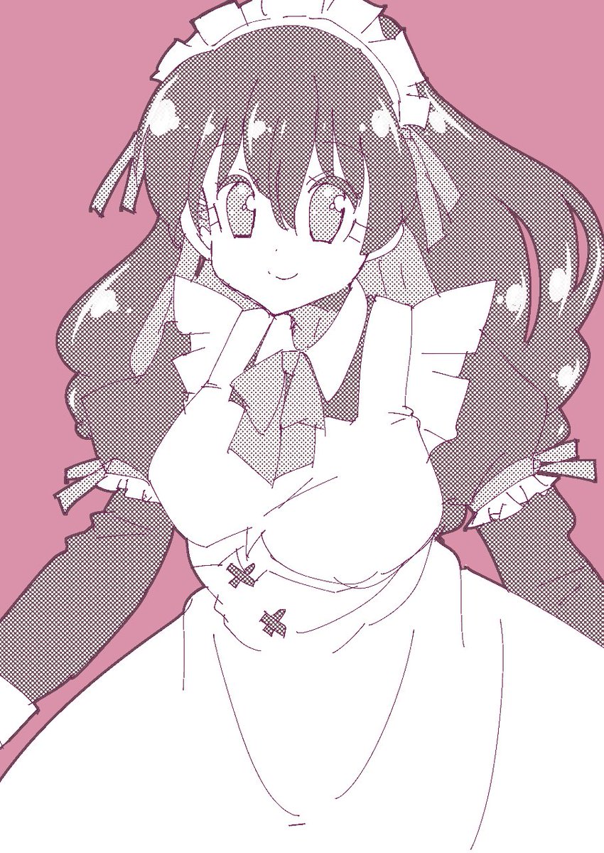 「らくがきメイドさん」|岸田騎士(🔥📐💢)のイラスト