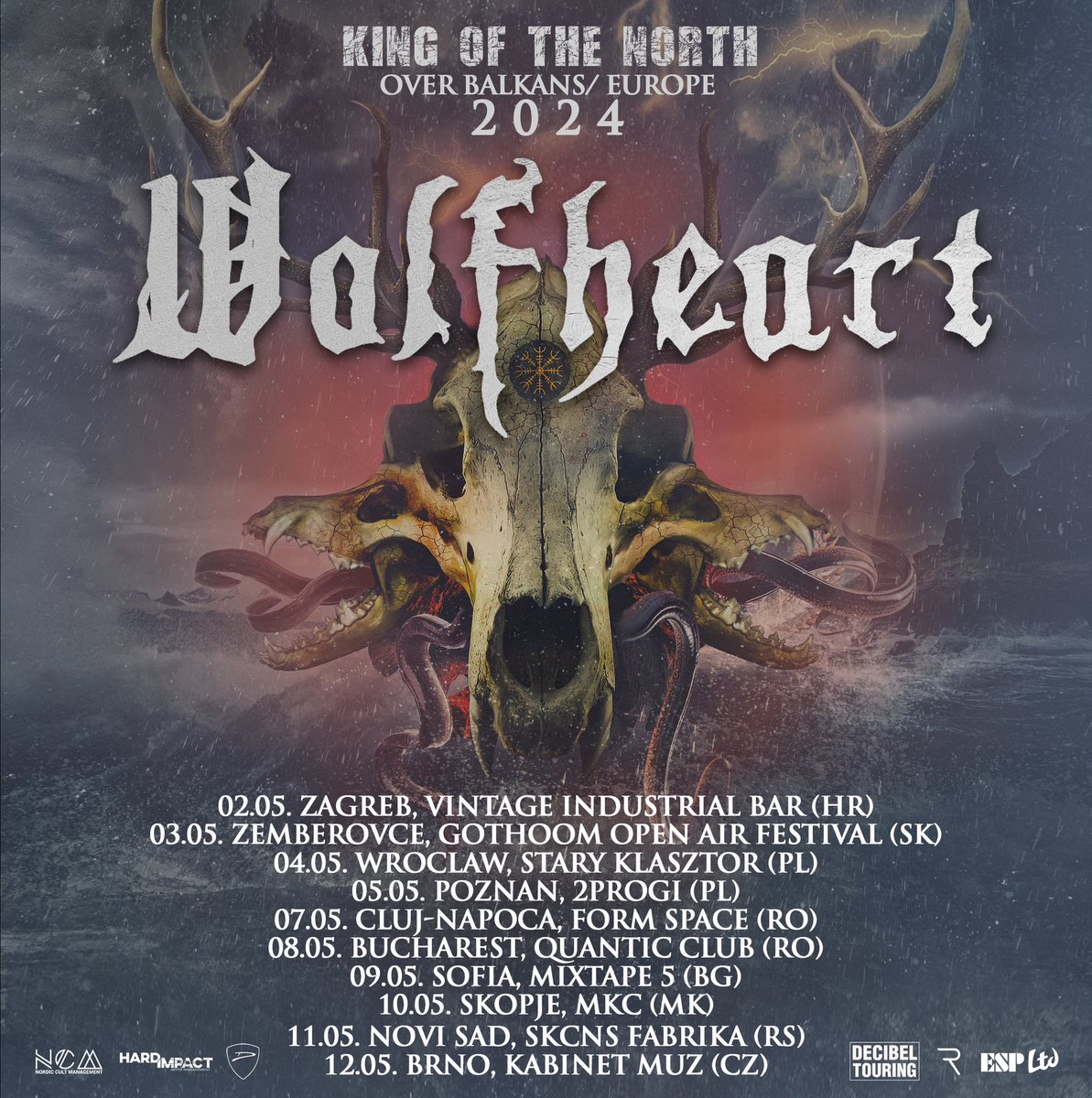 WolfheartFIN's tweet photo. 🔥New tour announced 🔥

TICKETS: https://t.co/2LDt5eUfuQ

#wolfheart #wintermetal https://t.co/wyNPI2oaGQ