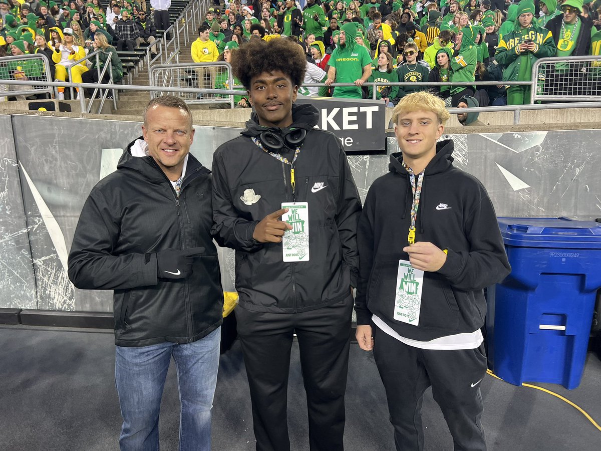 Look at him and his dad <a href="/CoachHarsin/">Bryan Harsin</a>