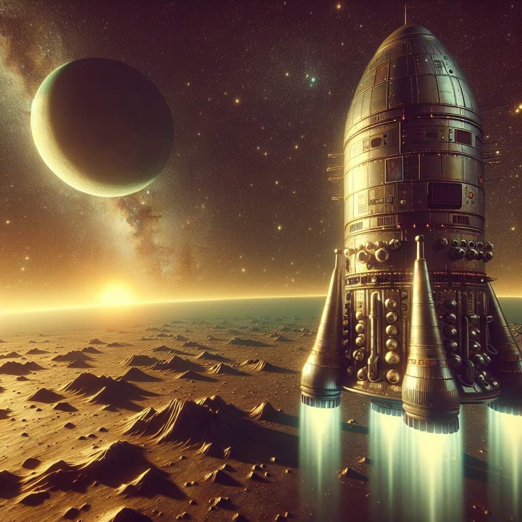SpaceAge42's tweet photo. 🚀Immerse yourself in the vastness of the cosmos with our 'SpaceAge42' images! Ideal for dreamers, explorers, and tech enthusiasts, they capture the essence of space exploration and travel. 🌌

#SpaceAge42 #Universe #Galactic #Alien #SpaceFrontier #Spaceships #NebulaArt  #SpaceX https://t.co/YdGkwnicOw