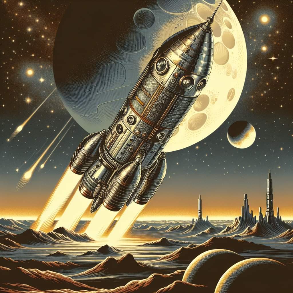 SpaceAge42's tweet photo. 🚀Immerse yourself in the vastness of the cosmos with our 'SpaceAge42' images! Ideal for dreamers, explorers, and tech enthusiasts, they capture the essence of space exploration and travel. 🌌

#SpaceAge42 #Universe #Galactic #Alien #SpaceFrontier #Spaceships #SpaceX https://t.co/ddZqY3Pysu