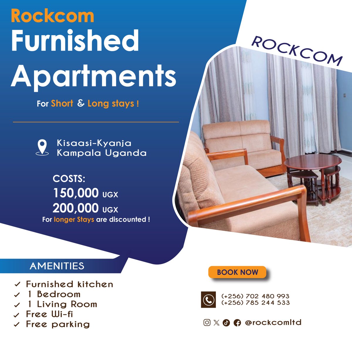 RockcomLtd's tweet photo. A blessed new week to you all!

#apartments #furnishedapartments #comfort https://t.co/h65nJ6dVrp