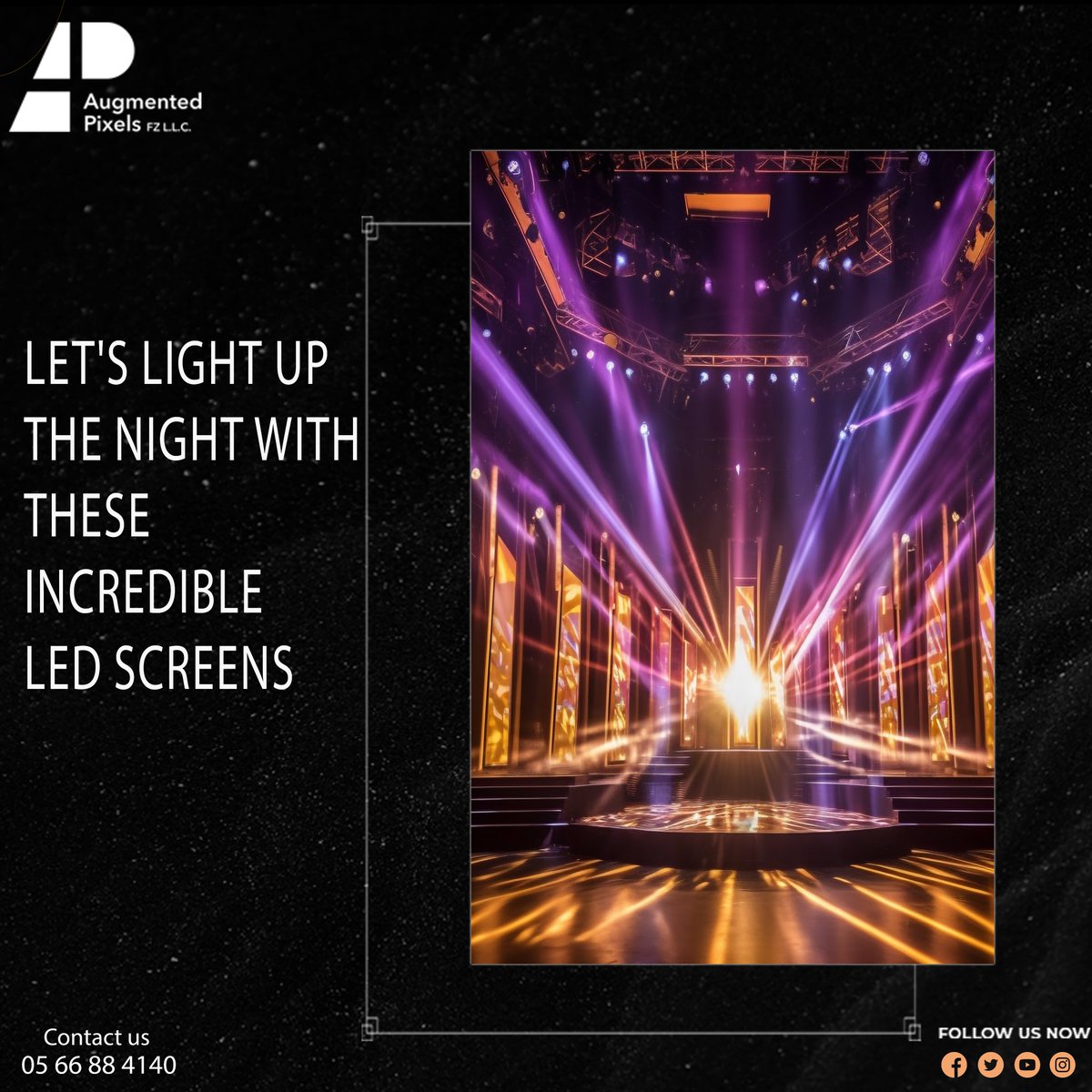 PixelsMena's tweet photo. Our company specializes in providing top-notch LED screen, lighting, and audio equipment rental solutions
!🤩🌈✨ #event #LED #ledscreen #ledlights #lighting #audiovisualexperts #eventslife #events2023 #events #eventstyling #eventstylist https://t.co/hXqSP5aXn7