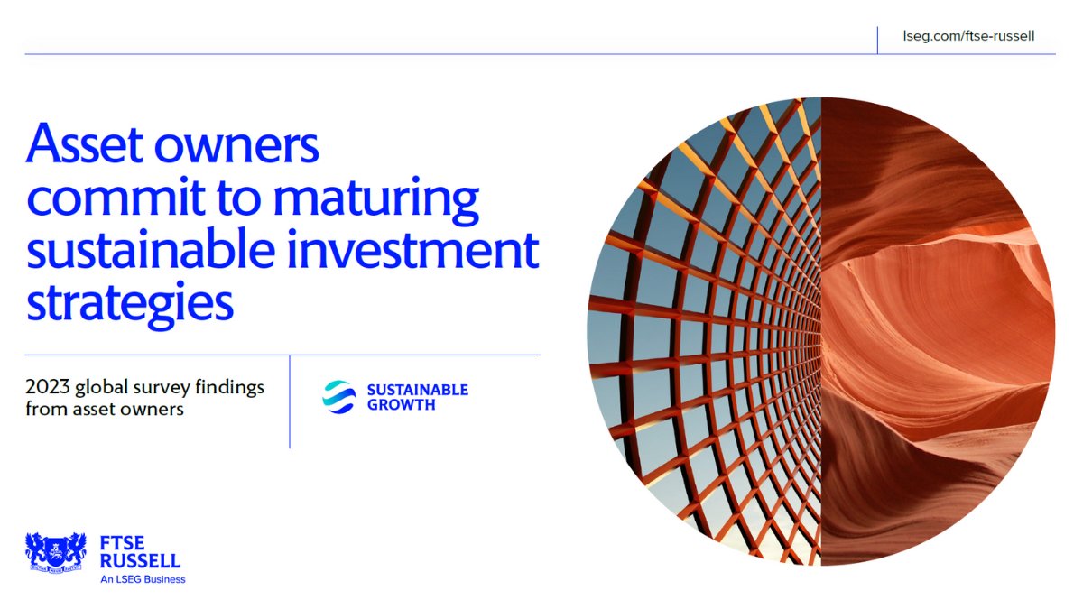 Each year #FTSERussell conducts a survey to better understand asset owner’ attitudes, priorities and decisions around #SustainableInvestment. Discover the findings from our annual Sustainable Investment Asset Owner survey. lseg.group/3RV5AFs #SustainableGrowth