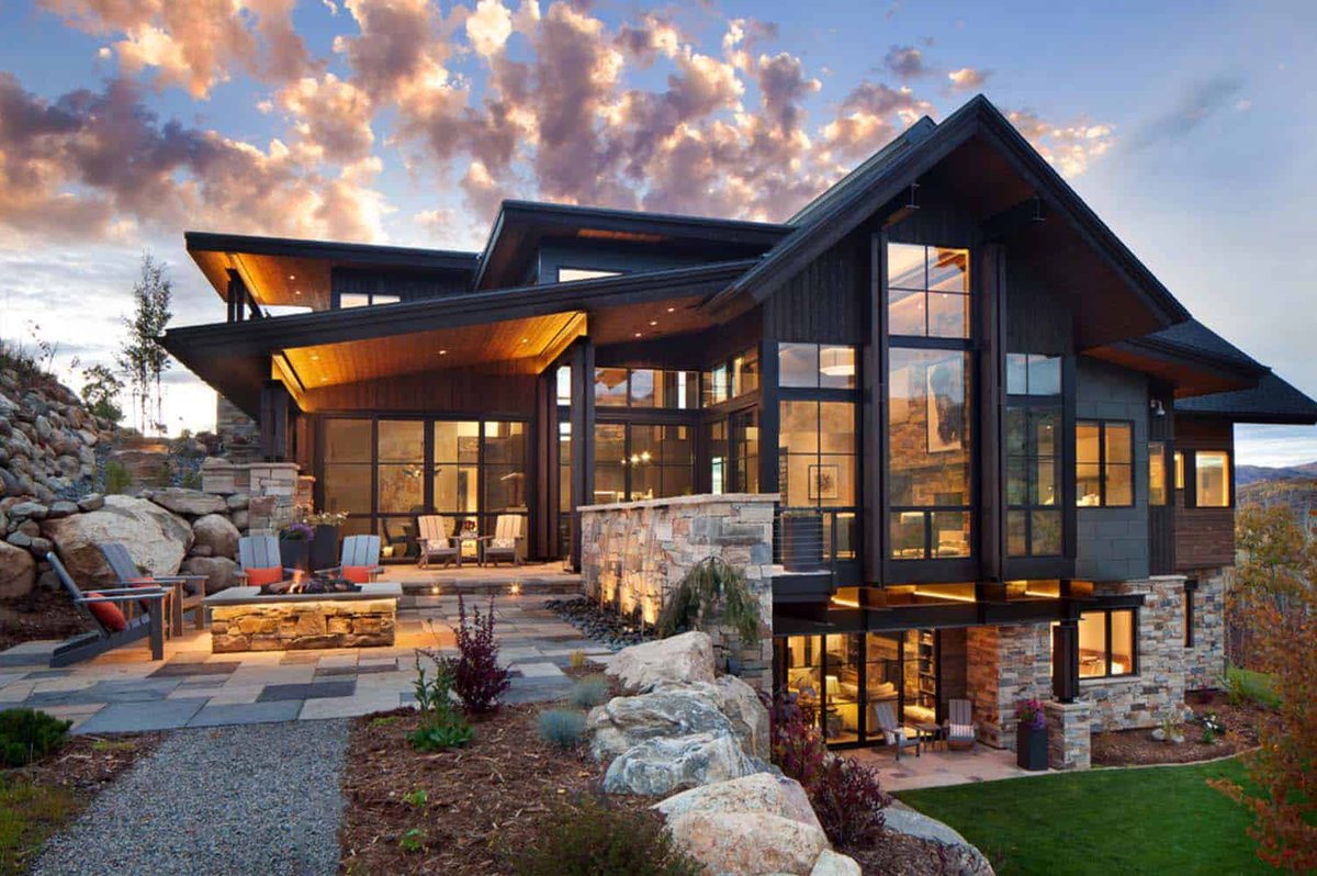 OneKindesign's tweet image. Breathtaking contemporary mountain home in Steamboat Springs onekindesign.com/2017/01/09/con…