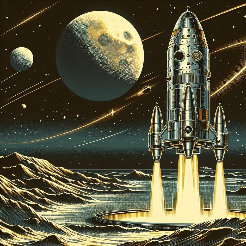 SpaceAge42's tweet photo. 🚀Immerse yourself in the vastness of the cosmos with our 'SpaceAge42' images! Ideal for dreamers, explorers, and tech enthusiasts, they capture the essence of space exploration and travel. 🌌

#SpaceAge42 #Universe #Galactic #Alien #SpaceFrontier #Spaceships #NebulaArt  #SpaceX https://t.co/AcnLpGrhNa