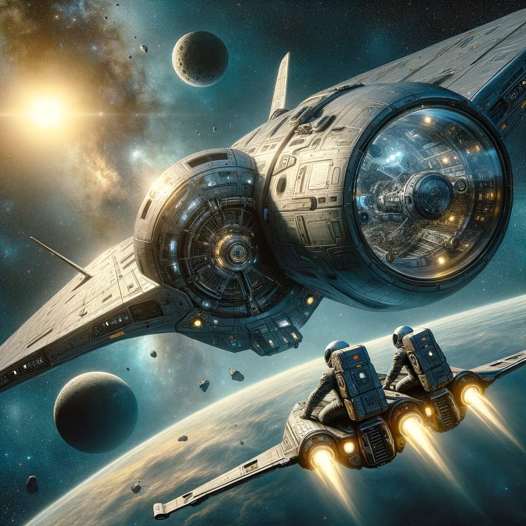 SpaceAge42's tweet photo. 🚀Immerse yourself in the vastness of the cosmos with our 'SpaceAge42' images! Ideal for dreamers, explorers, and tech enthusiasts, they capture the essence of space exploration and travel. 🌌

#SpaceAge42 #Universe #Galactic #Alien #SpaceFrontier #Spaceships #NebulaArt  #SpaceX https://t.co/bYtlElTyBD