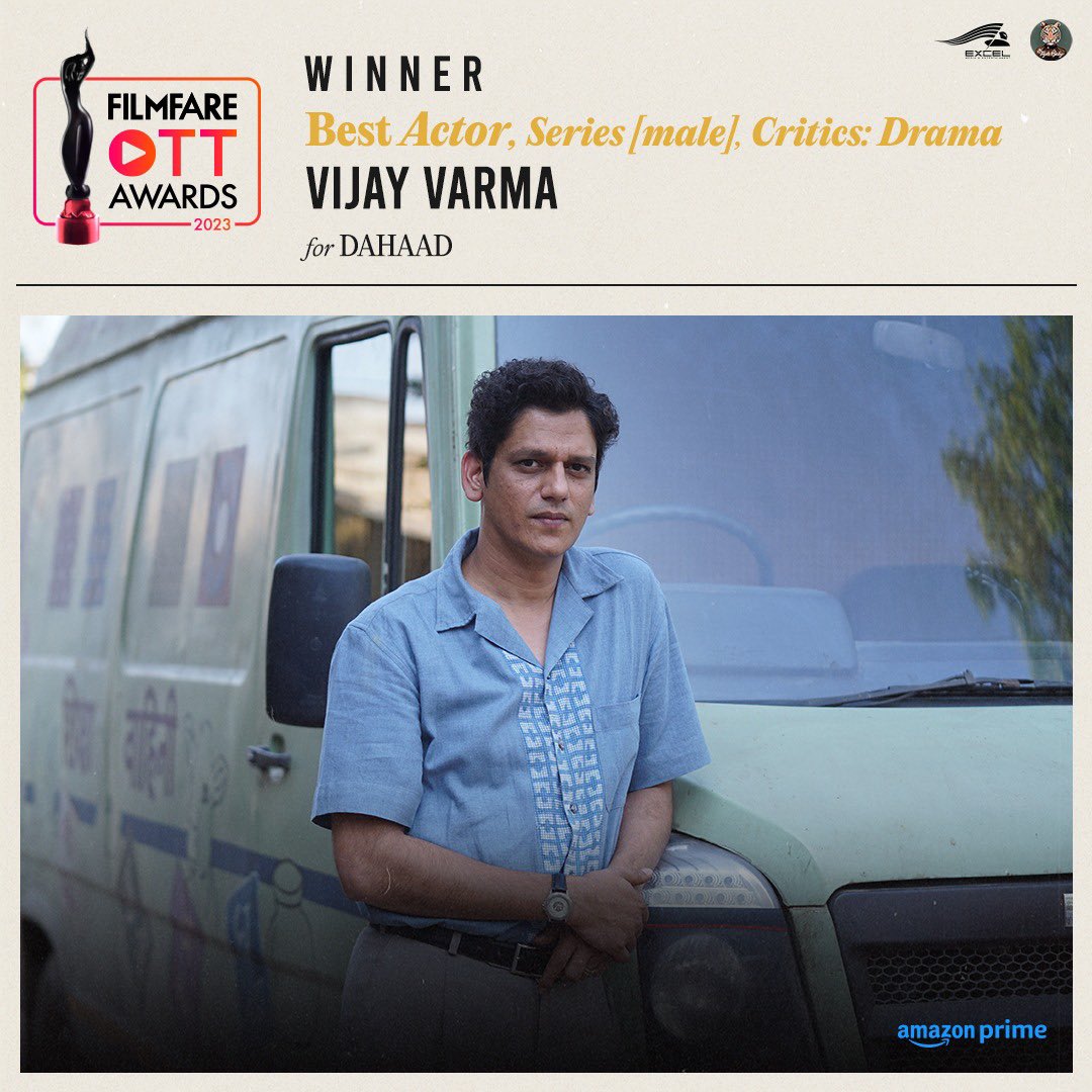 #Dahaad roaring at the #FilmfareOTT awards. Congratulations #SonakshiSinha #VijayVarma

#GulshanDeviah #SohamShah <a href="/kagtireema/">Reema Kagti</a> <a href="/ruchikaoberoi/">Ruchika Oberoi</a> #ZoyaAkhtar <a href="/ritesh_sid/">Ritesh Sidhwani</a> <a href="/FarOutAkhtar/">Farhan Akhtar</a> #SumitArora #RiteshShah <a href="/zoamorani/">Zoa</a> <a href="/mansinirajain/">mansinirajain</a> #SunanyaKumari #KaranShah #ChaitanyaChopra