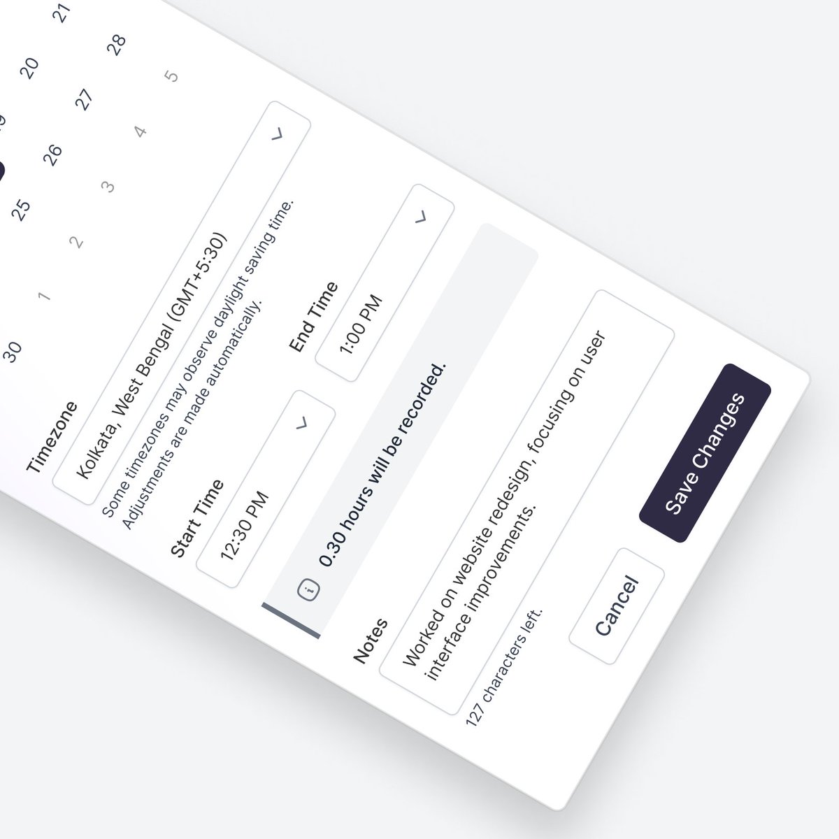 elescript's tweet photo. A sleek and user-friendly interface designed to effortlessly record your time entries.

We are open to new projects!
https://t.co/DJ1jUg5yWx

#uxdesign #uidesign #userexperience #userinterface #designinspiration #webdesign #mobiledesign #productdesign #designsolutions #uxui https://t.co/no0lsXOaYS