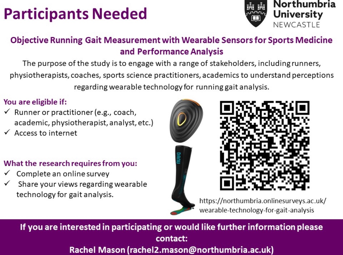 Interested in wearable tech and gait? Share your thoughts via our online survey 🚶‍♀️🏃🏼‍♂️

northumbria.onlinesurveys.ac.uk/wearable-techn…