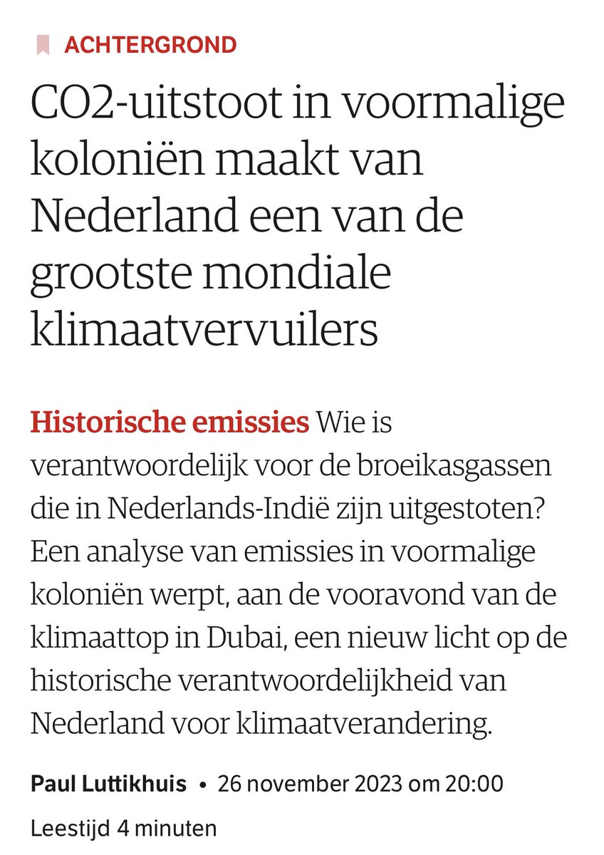hansvantelling's tweet photo. Zelden zoveel complete onzin gelezen als vandaag in het NRC: het klimaat kún je niet vervuilen. Het klimaat is het klimaat. En is niet schoon of vies. Klimaat is géén milieu. En serieus? Wat voor schuldcomplex moeten wij krijgen vanwege ‘eeuwen terug?’ 
Groeten van een geograaf. https://t.co/dmsgWCvWLm