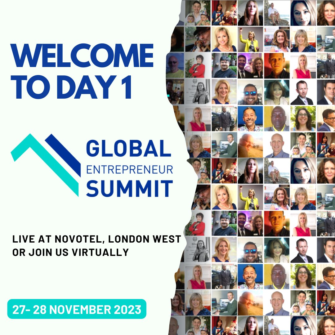 ge_summit's tweet photo. 📷 The wait is over! The #GlobalEntrepreneurSummit kicks off TODAY! 📷 Join us at 9 AM UK time for an extraordinary 2-day journey with #globalleaders in #entrepreneurship.

📌 Live at Novotel, London West | Virtual
��� https://t.co/PCwHKwHvFO

#GES2023 #London #GlobalImpact https://t.co/xZ55SXlpeX