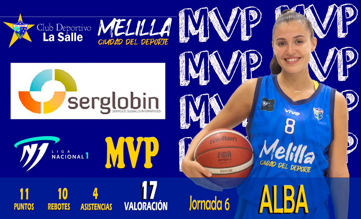ClubSalle's tweet photo. Nuestra MVP de esta jornada de la #LN1 https://t.co/kCiCJN7i0J