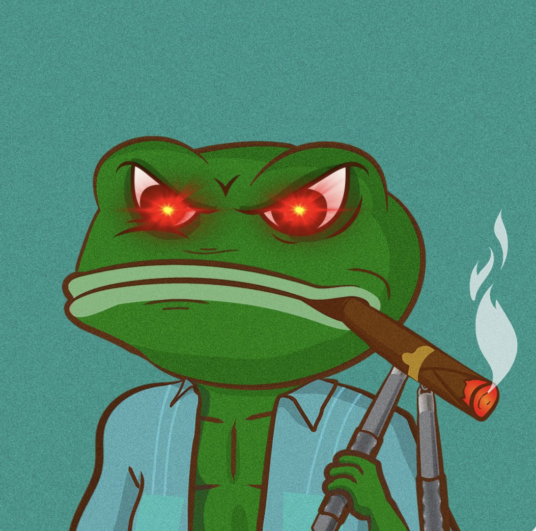 Faboss33's tweet photo. GM ☀️
Frog 🐸 season has started with @ThePlagueNFT flying off the shelves. 🔥
#Ribbit #plaguebrands #wenutility https://t.co/2p9t3PiohS