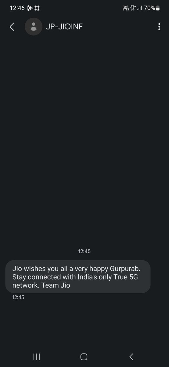 DasharathRC's tweet photo. @JioCare @JioFinancial @jiofinser

Please provide 5G before sending such unnecessary messages. https://t.co/6TqrZwVNt5