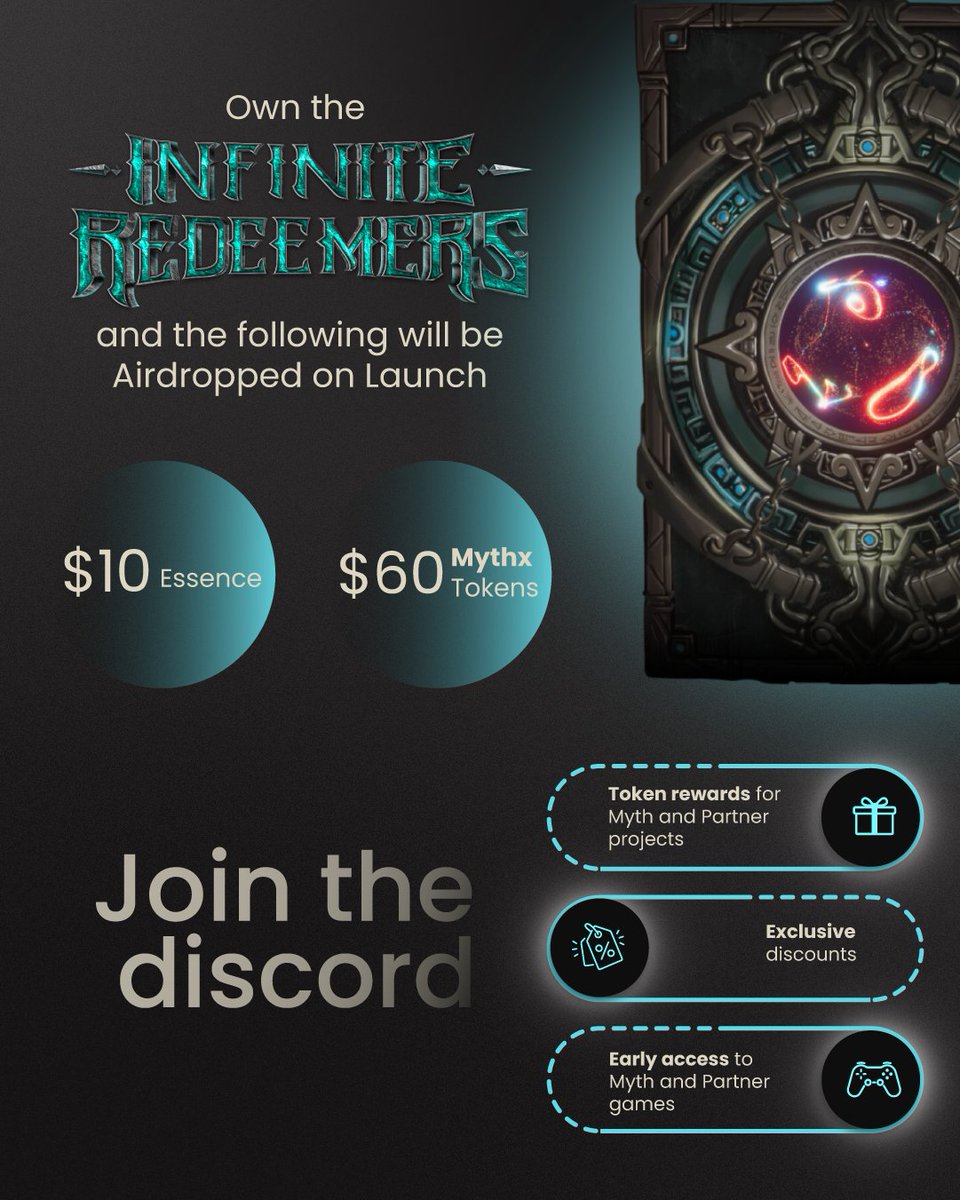 GM gamers and goobers. Let's have an amazing week of building, collaboration and general awesomeness! 
#InfiniteRedeemers $CBY $GOB $VDT

myth.fans/drops
