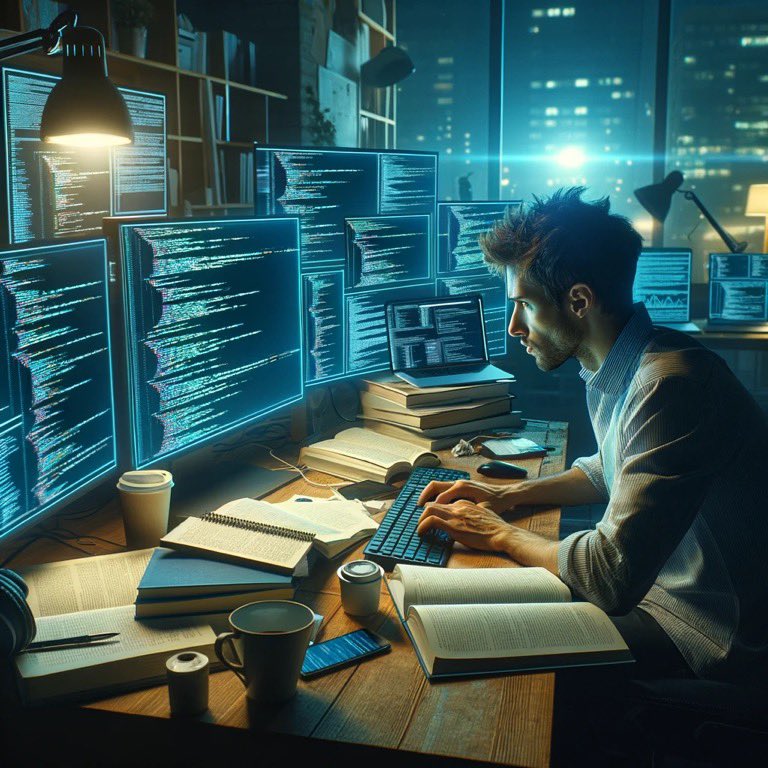 sjrockx's tweet photo. @venturetwins Student working hard studying and working in front of computers https://t.co/H9pn1jrcTf