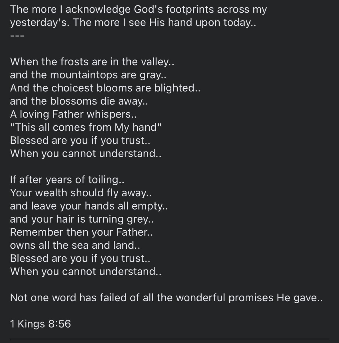 SoyEsperar's tweet photo. The more I acknowledge God's footprints across my yesterday's. The more I see His hand upon today..
--- https://t.co/QeYkPuna8E