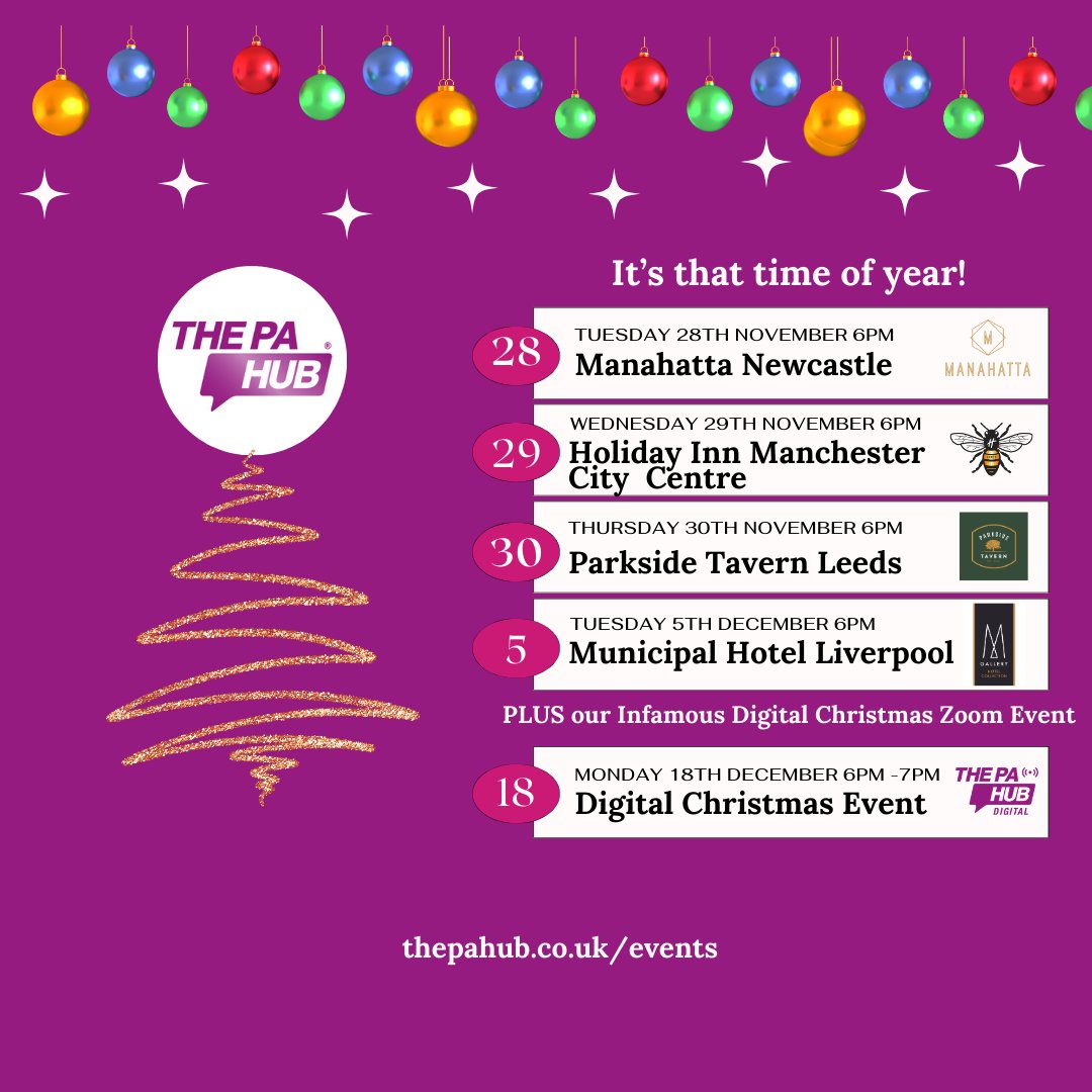 thepahub's tweet photo. The PA Hub Christmas Events Start This Week! Are You Joining Us? - https://t.co/ZlTfzzjC7w #pahub #leeds #liverpool #manchester #newcastle #christmas #events https://t.co/zHU0J1r8DG