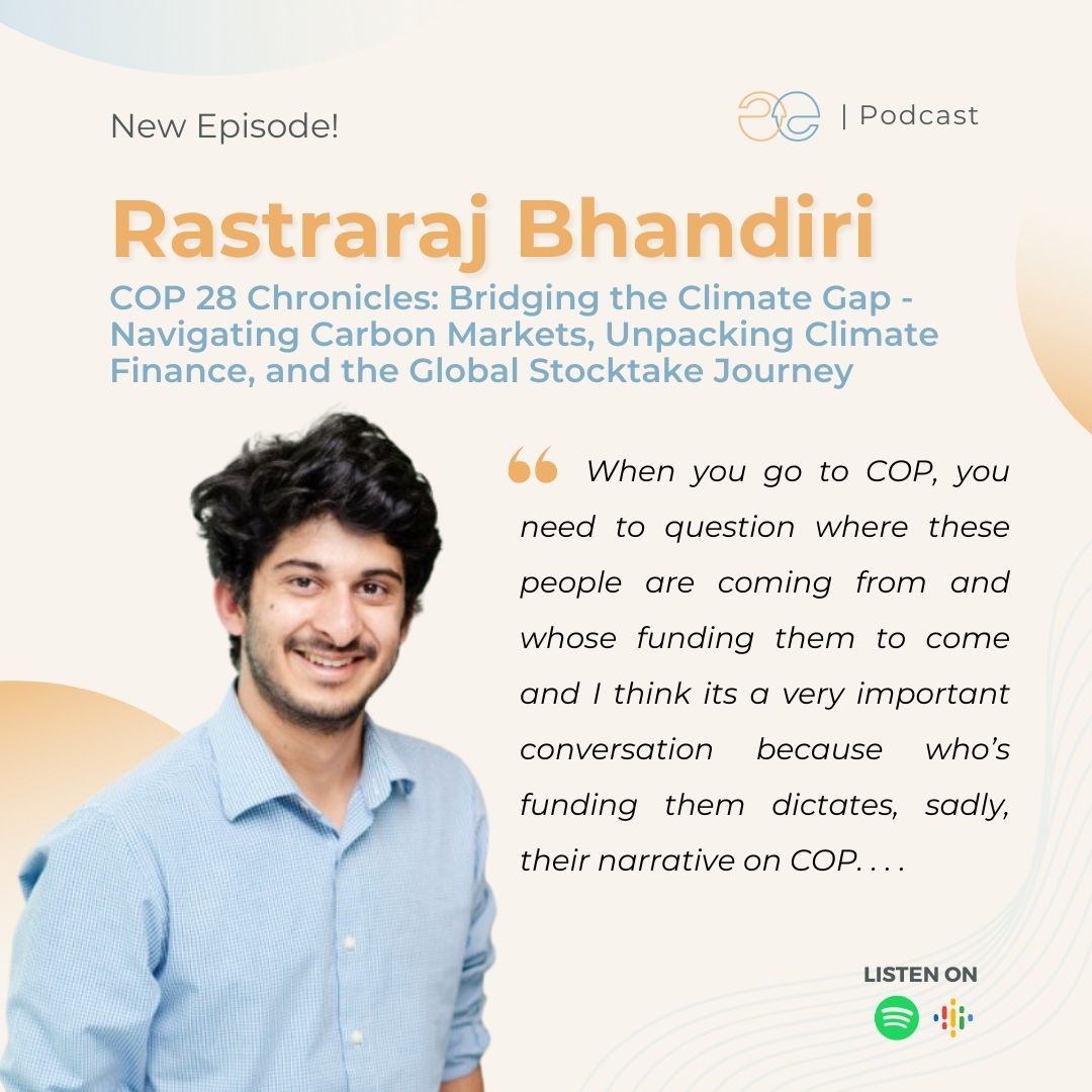🗣 New podcast episode, “COP 28 Chronicles: Bridging the Climate Gap - Navigating Carbon Markets, Unpacking Climate Finance, and the Global Stocktake Journey” is out now! 🎧Listen here: open.spotify.com/episode/5i78Wc…