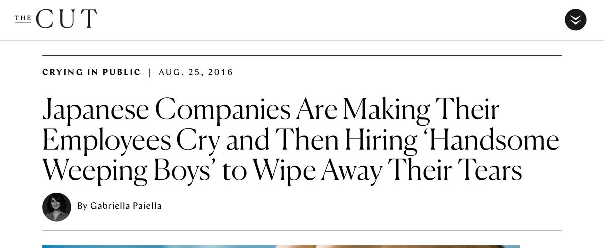 PrriyaRaj's tweet photo. @livemint @bibekdebroy CRY, CRY, CRY: CRY IN STYLE

#CryingWorkshops are creating the right #noise 
Firms in #Japan hiring Handsome Weeping Boys
Induce to cry then cry along with staff
Console them &amp; then make them laugh
A #management funda to bring  #TeamWork joys

~ Hpraz 

#Limerick https://t.co/L03N2eWKOG