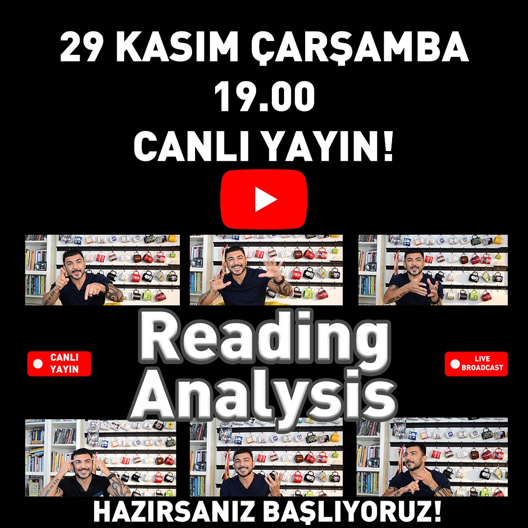 TestAtolyesi's tweet photo. 29 Kasım Çarşamba saat 19:00'da YouTube kanalımızda canlı yayında görüşmek üzere. Kaçıranlar için yayının tekrarı üyelerimize özel olarak yüklenecektir.👍#reading #readingskills #readinganalysis #yds #yökdil #ydt #ingilizce #ielts #toefl #proficiency #testatölyesiyoutube https://t.co/3D2STa2Paj