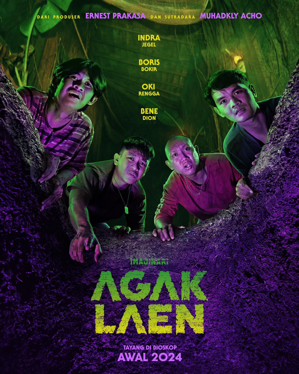 Teaser Poster Pilem Agak Laen 😂 Awal 2024 yaa di bioskop 😁 #pilemagaklaen #AgakLaen