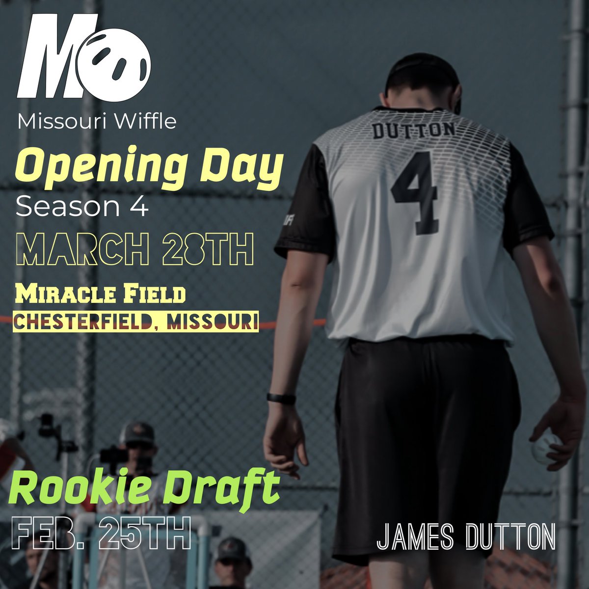 MO_Wiff's tweet image. The 4th season of MoWiff kicks off March 28th with all 8 teams scheduled to play!  Catch every game in 2024 broadcast exclusively on YouTube! Additional details coming soon. #mowiff #wiffleball #unitedwiff