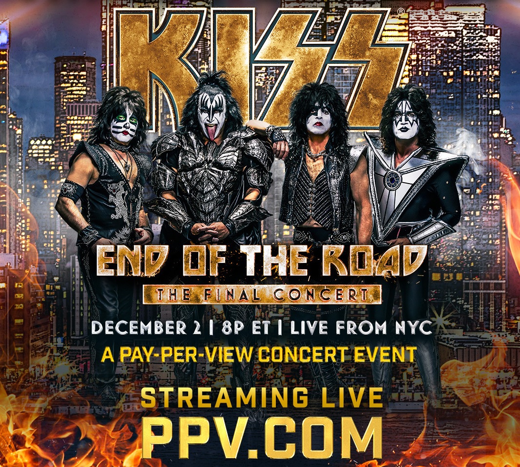 Only 5 days until we take the stage for our final concert!

#EndOfTheRoadPPV streaming worldwide, exclusively on PPV.COM! 📷 ppv.com/events/kiss-li…

#KISS50 | #EndOfTheRoadTour | #KISSARMY