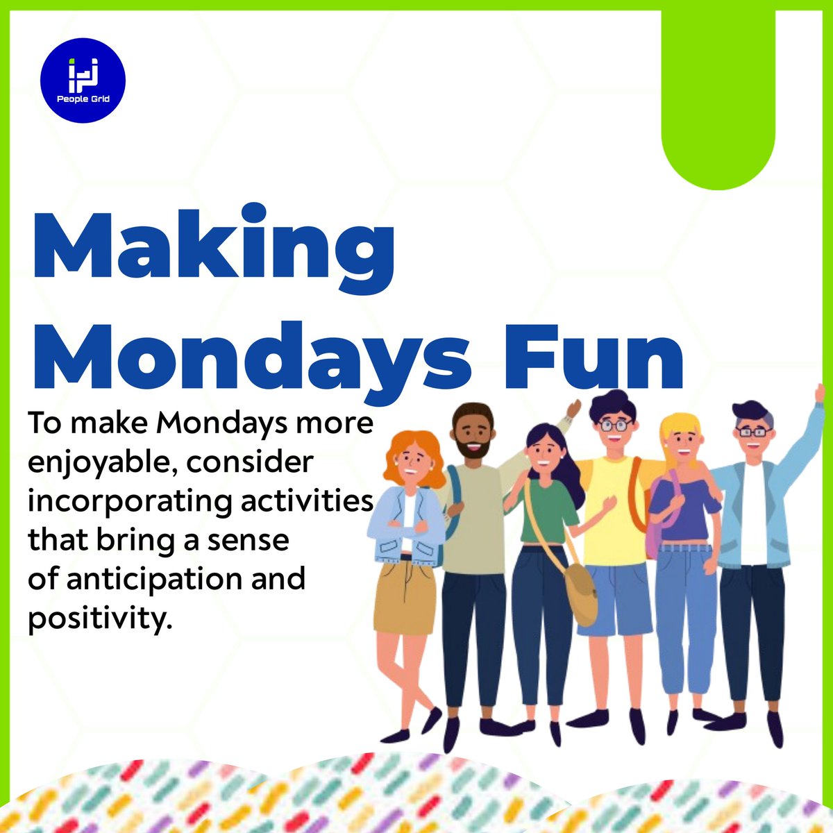 People_grid's tweet photo. Turning Mondays into a masterpiece: where enthusiasm meets productivity. #MondayMotivation #WorkFunBalance
#Gaza https://t.co/w8ykt3h8D7
