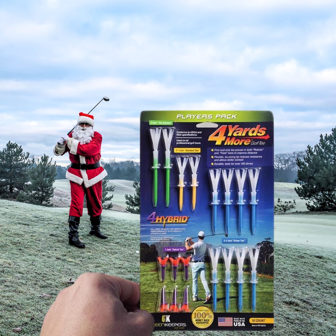 4YardsMore's tweet photo. Only the best for Santa!🎅🏽 #4YardsMore #Golf https://t.co/KcexicuCwr