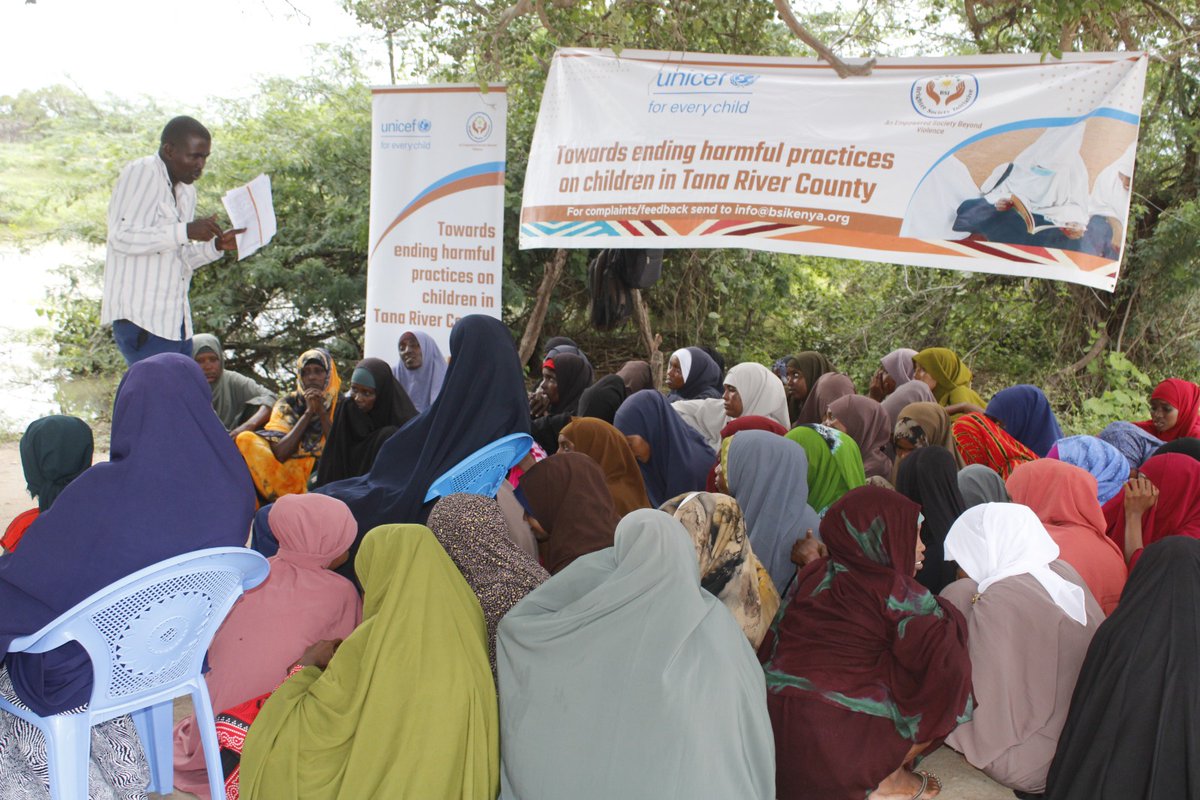 Breaking the silence! Creating a safe space and providing psychosocial support for GBV survivors at Gafuru village in an effort to protect their children from the grip of harmful practices. #EndFGM #ForEveryChild