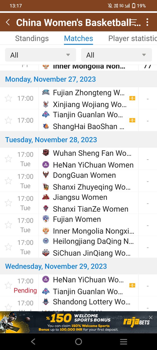 thacker_arjun's tweet photo. Hey @Dream11 @fancode china women basketball matches also going on many wnba player also playing in this league boxscore also easily available at official website and other apps also so why you don't add this matches I don't know now at evening no any other match so must add 👍👍 https://t.co/g945lUcdhi