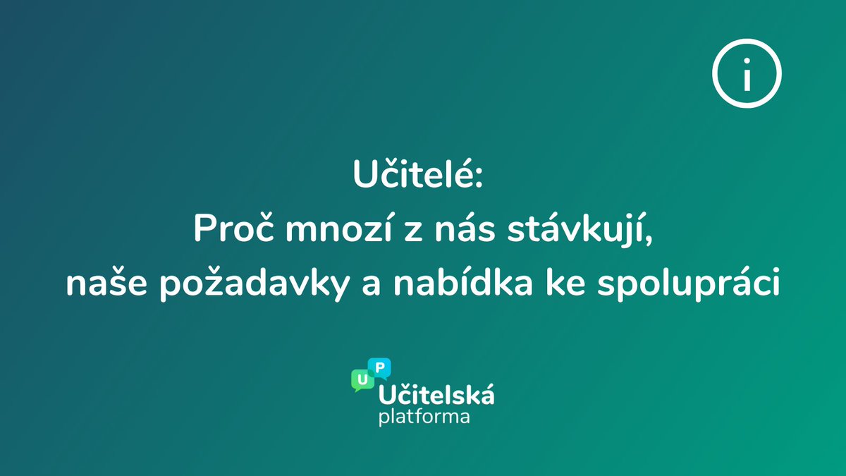 Učitelská platforma tweet media