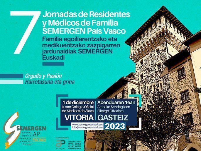 📣 ULTIMO DÍA para el envío de COMUNICACIONES e inscripción REDUCIDA en  VII Jornada de Residentes y Médicos de Familia de <a href="/semergenpv/">SEMERGEN PAIS VASCO</a>  que se celebrará en Vitoria-Gasteiz, el día 1 de diciembre de 2023
✍️
semergen.es/euskadi/