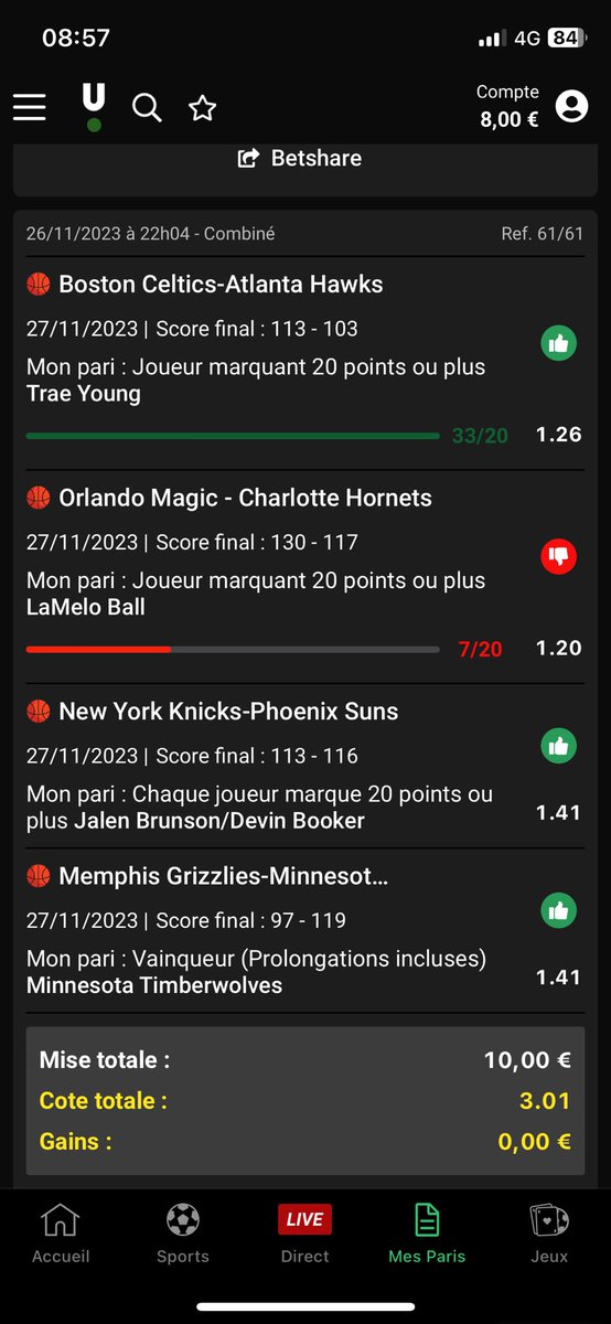 mathysprd_'s tweet photo. @UnibetFrance est-ce possible de faire un geste pour la blessure de Lamelo Ball ? Betclic a remboursé…
Merci d’avance .. https://t.co/2f1rYQ0kuA