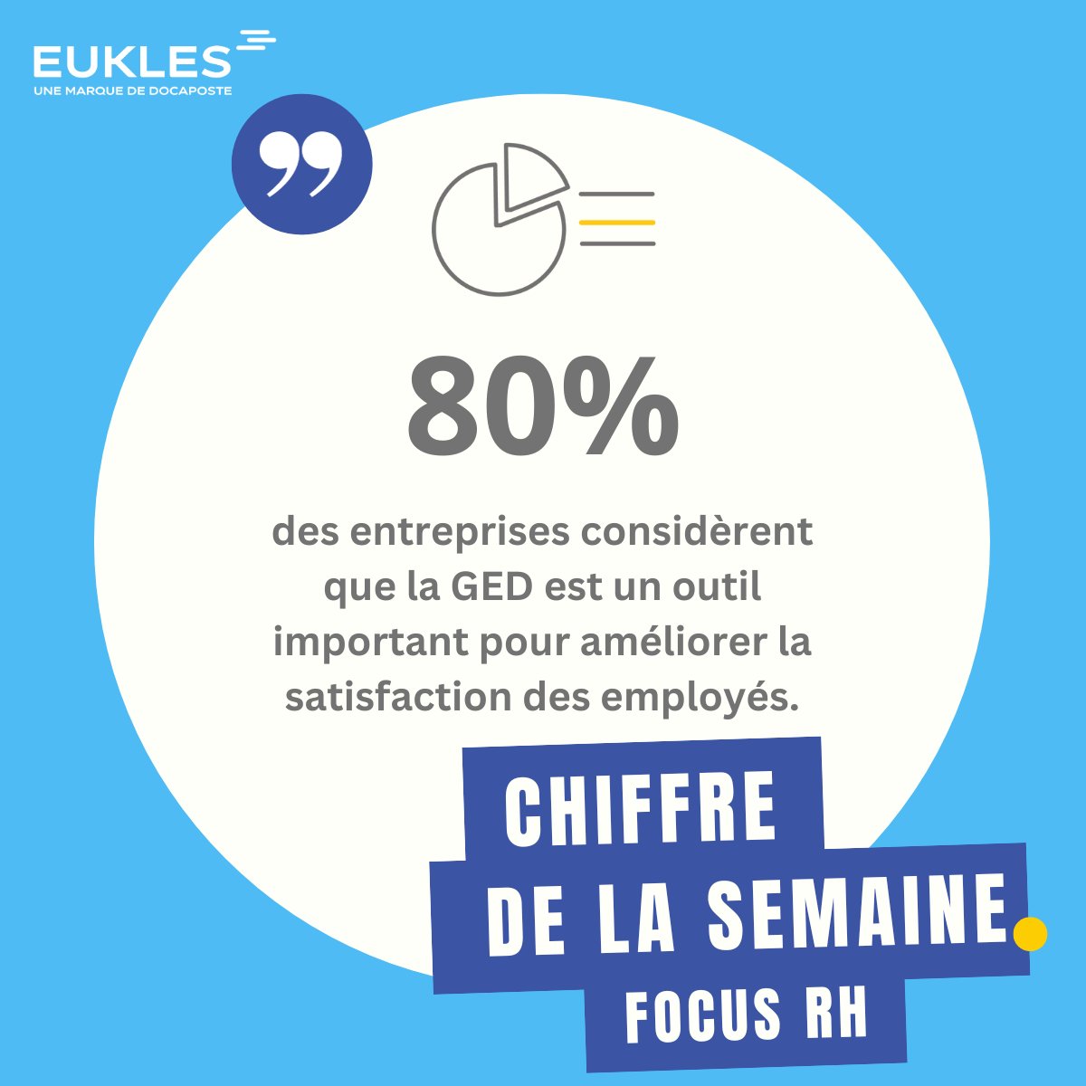 EuklesSolutions's tweet photo. 📊Chiffre de la Semaine 

80 % des entreprises estiment que la Gestion Électronique des Documents (GED) est un outil crucial pour améliorer la satisfaction de leurs employés 📈✨ https://t.co/MHAOJ8JpeG