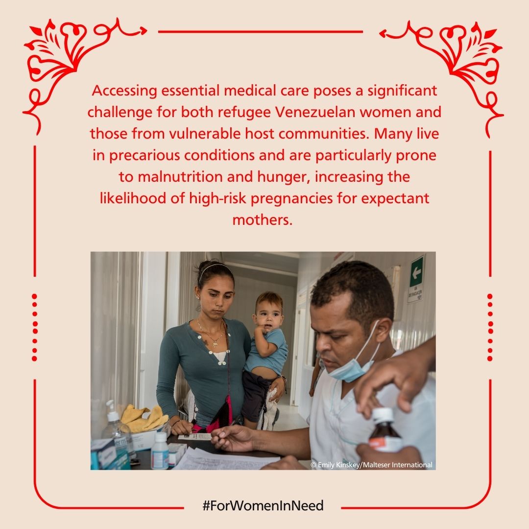 MalteserInt's tweet photo. To ensure the well-being of mothers and children in #Colombia, we boost the access to pre- and postnatal care and nutritional support. Support us and donate now #ForWomenInNeed: https://t.co/bRSrHRSM6B ❤️ @MalteserAmerica https://t.co/iEbTXwZYAm