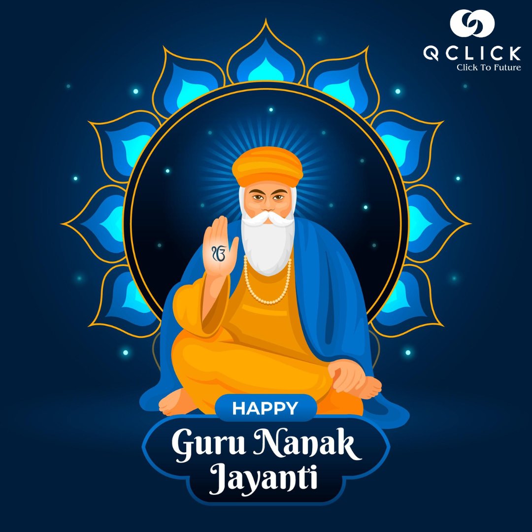 QClickGadgets's tweet photo. Happy Gurpurab from QClick! 🙏✨ May the teachings of Guru Nanak Dev Ji inspire us all to walk the path of compassion and equality. Wishing you a joyous and blessed Guru Nanak Dev Jayanti! 
#GuruNanakJayanti #gurunanakji  #waheguruji #gurbani #sikhism #khalsa #sikh #GuruNanakDev https://t.co/F4ScWvcvte