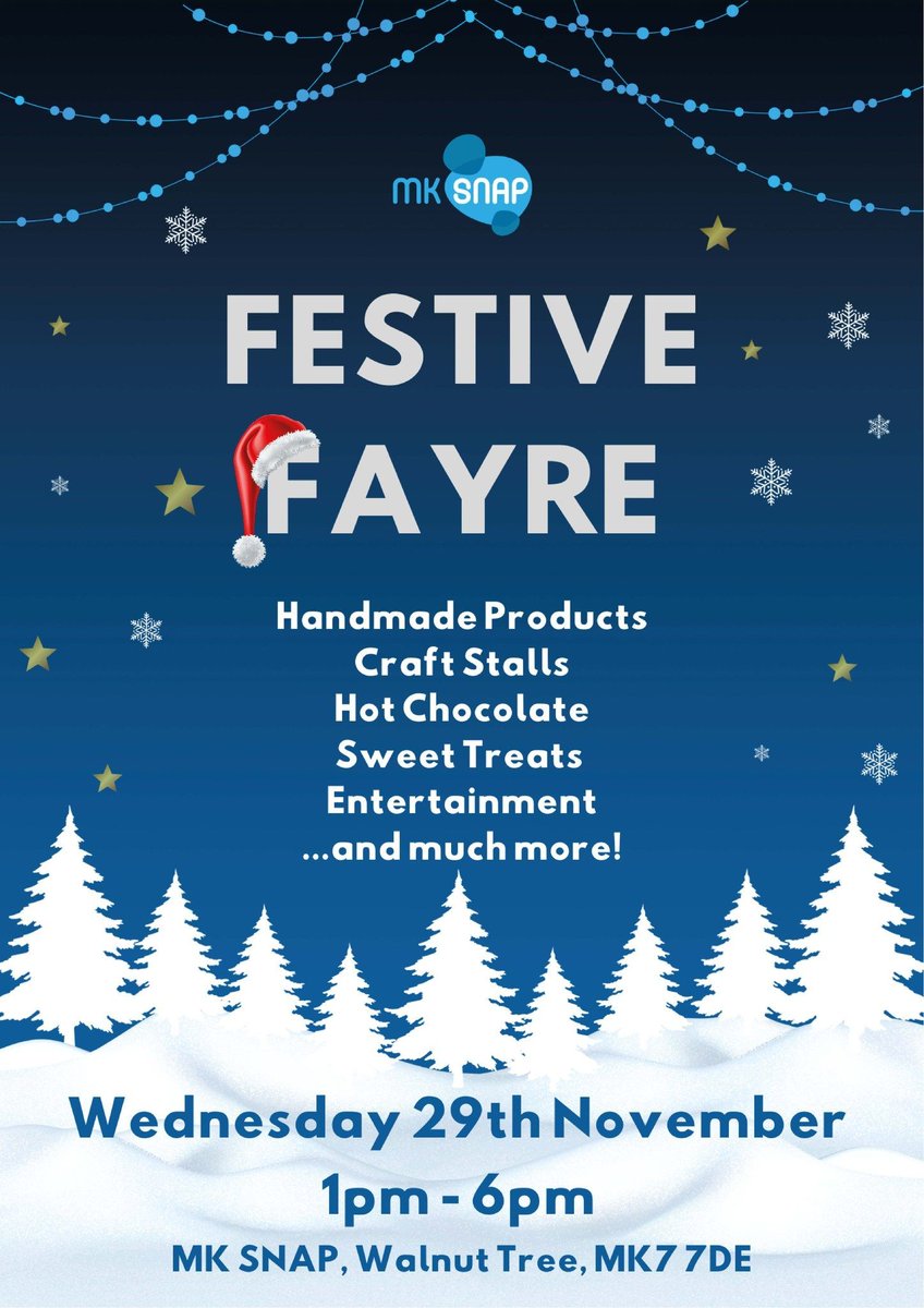 Camphill MK Communities (@camphillmk) on Twitter photo We're looking forward to the <a href="/mksnap/">MK SNAP</a> Festive Fayre on Wednesday 29th Nov 1-6pm! π 
We'll have a stall selling handmade Christmas decorations, bags & purses from our weavery. We hope to see you there!
#CamphillMK #MKSnap #FestiveFair #Christmas #LearningDisabilities #Charity We're looking forward to the <a href="/mksnap/">MK SNAP</a> Festive Fayre on Wednesday 29th Nov 1-6pm! π 
We'll have a stall selling handmade Christmas decorations, bags & purses from our weavery. We hope to see you there!
#CamphillMK #MKSnap #FestiveFair #Christmas #LearningDisabilities #Charity