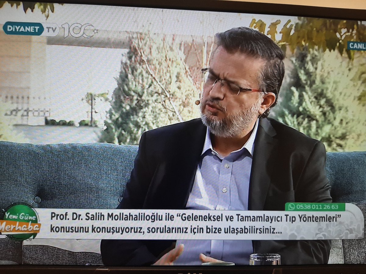 ynscrlu's tweet photo. @AybuTatmer @AYBUGETAT merkez müdürü Prof.Dr.Salih Mollahaliloğlu hocamız @DiyanetTV   Yeni Güne Merhaba programında geleneksel ve tamamlayıcı tıp üzerine bilgilendirmeler yapıyor. https://t.co/os1RxhDauD