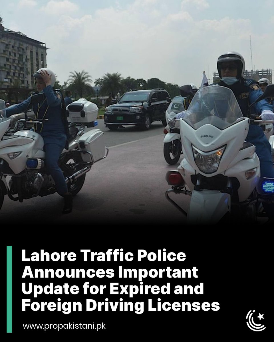 ProPakistaniPK's tweet photo. Earlier, the traffic police had announced Rs. 2,000 fines for individuals with valid learner's permits.
Read More: https://t.co/oJgIGiosWd
#DrivingLicense #LearnerPermit #Punjab #Lahore #ExpiredDrivingLicense #ForeignDrivingLicense https://t.co/auyD5Nm8iJ